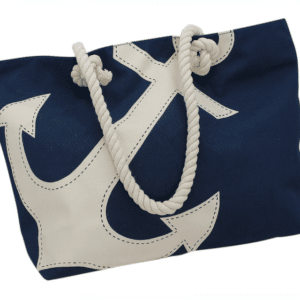 Sac de course avec motif ancre 9837