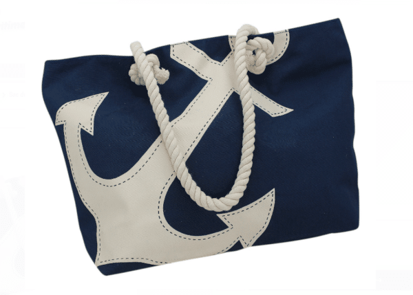 Sac de course avec motif ancre 9837